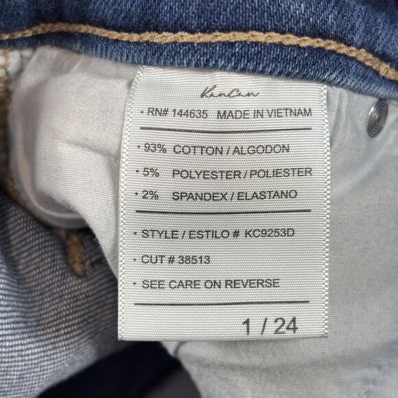 KanCan Jeans Women's 1/24 Blue High Rise Skinny Distressed Stretch Denim KC9253D - Picture 11 of 12